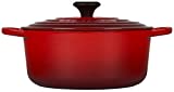 Le Creuset Enameled Cast Iron Signature Round Dutch Oven, 5.5 qt., Cerise