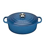 Le Creuset Enameled Dutch Oven Cast Iron Signature Oval Casserole, 31cm, 6.75 Qt, Marseille