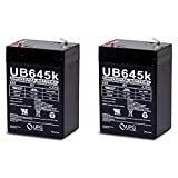 6 Volt 4AH Rechargeable Sealed Lead Acid SLA Battery 6 Volt 4Amp - 2 Pack