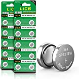 LiCB 20 Pack SR621SW 364 164 363 AG1 Battery 1.5V Button Cell Watch Batteries