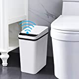 Bathroom Smart Touchless Trash Can - Anborry 2.5 Gallon Automatic Motion Sensor Rubbish Can with Lid Electric Waterproof Narrow Small Garbage Bin for Kitchen, Office, Living Room, Toilet, Bedroom, RV