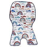 Replacement Part for Fisher-Price Highchair - GPN11 ~ Space-Saver High-Chair Booster Seat ~ Rainbow Showers ~ Replacement Seat Pad
