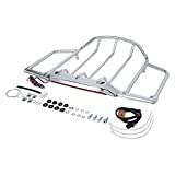 TCMT Air Wing Tour Pack Luggage Rack W/LED Light Fits For Harley Touring FLH FLHX FLHR FLTR 1993-2013