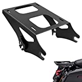 ROADGIVE Detachable Two Up Tour Pack Pak Mount Luggage Rack Compatible Harley Davidson Touring Street Glide/ Electra Glide/ Road Glide/ Road King 2014-2021 Black