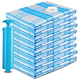 Vacuum Storage Bags, 8 Jumbo Space Saver Vaccumeseal Space Storage Bags for Clothes, Clothing, Comforters and Blankets (8 Jumbo)