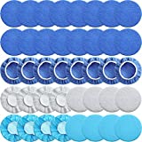 40 Pcs 5-6 Inches Orbital Buffer Bonnets Waxers Bonnet Set Car Polisher Bonnet Pads Buffing Pad Cover Including 24 Microfiber 8 Plush 8 Non Woven for Polisher