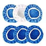 UTSAUTO 6Pcs Car Polisher Pads 5-6 Inches Microfiber Polishing Bonnet Pads Cover Car Buffer Bonnet Car Wax Polisher Kit