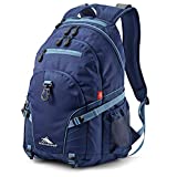 High Sierra Loop-Backpack, School, Travel, or Work Bookbag with tablet-sleeve, True Navy/Graphite Blue, One Size