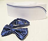 Blue Soda Jerk Paper Party Hat & Bowtie