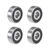 uxcell 1614-2RS Deep Groove Ball Bearing 3/8-inchx1-1/8-inchx3/8-inch Sealed Z2 Lever Bearings 4pcs