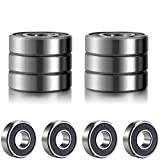 10 PCS R6-2RS Double Rubber Seal Bearings 3/8" x 7/8" x 9/32" Deep Groove Bearing Micro Bearing for Wheels Electric Motor Applications