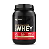 Optimum Nutrition Gold Standard 100% Whey Protein Powder, Vanilla Ice Cream, 2 Pound (Packaging May Vary)