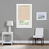 Cordless Light Filtering Mini Blind - 29 Inch Width, 64 Inch Length, 1" Slat Size - Alabaster - Cordless GII Morningstar Horizontal Windows Blinds for Interior by Achim Home Decor