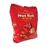 Pearson's Bite-Size Salted Nut Roll Candy Bars| Loaded with Crunchy Roasted Peanuts, Golden Caramel, and Chewy Nougat | 23 oz. Bag containing Bite Size Salted Nut Rolls