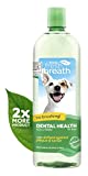 TropiClean Fresh Breath Original Dog Dental Water Additive - Dog Breath Freshener For Clean Teeth, 33.8 Ounce