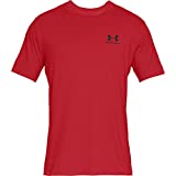 Under Armour Mens Sportstyle Left Chest Short-Sleeve T-Shirt , Red (600)/Black , 4X-Large