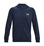 Under Armour Men's UA Rival Fleece Full Zip Hoodie (Academy / White-408, X-Large)