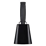 8 Steel Cow Bell with Handle, Noise Maker Cowbell, Cheering Loud Hand Call Bell for Sport Events Football Soccer Hockey Baseball Basketball Games Party Concert Graduations School Wedding Farm Ranch