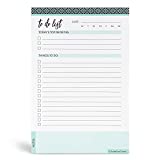 To Do List Notepad by ScribeTime Goods - Things To Do Notepad - Daily To Do List Planner - To Do Planner - Daily Planner Notepad - Made in the USA - Checklist Notepad - Task Pad - 6" x 9", 50 pages