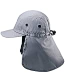 MG Twill Cap with Flap Hat, Grey Once size