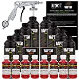 U-POL Raptor Hot Rod Red Urethane Spray-On Truck Bed Liner Kit W/Free Spray Gun, 8 Liters