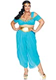 Leg Avenue Women's Plus Size Arabian Beauty Princess Costume, Turquoise, 3X/ 4X