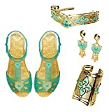 Aladdin Disney Jasmine Deluxe Royal Accessory Set, Includes: Shoes, Earrings, Cuff & Headdress