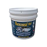 Rexoseal RV Liquid Rubber Roofing System - Waterproofing and Protective RV Roof Coating Sealant - White, 1 Gallon
