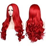 ColorGround Long Wavy Red Halloween Cosplay Wig