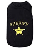 Parisian Pet Sheriff Dog T-Shirt, L