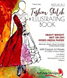 Fashion Sketchbook 400 Figure Templates, Premium Hardcover, Heavy-Weight Multi-Media Paper (8.5x6 Travel Size)