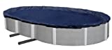 Blue Wave BWC722 Oval Above-Ground Winter Pool Cover, 16-FT x 25-FT, Dark Navy Blue