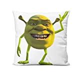 Throw Pillow Covers Decorative Shrek Cushion Pillow Wazowski Case 18x18 Inch for Couch Bed Car Home Decor