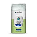 earthbath Pet Grooming Wipes - Safely Wipe Away Dirt and Odor, Aloe Vera, Vitamin E, Good for Dogs & Cats - Handily Clean Your Pets' Dirty Paws and Undercoat -Green Tea & Awapuhi, 100 Count