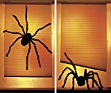 Window Poster Halloween Shady Spiders by WOWindows USA-Made Decoration Includes 2 Reusable 34.5"x60" Backlit Posters