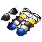 magnetic clip-on sunglasses clip on sunglasses over prescription glasses night Driving lens AM2