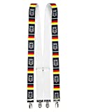 Shenky German Suspenders 4 Sturdy Clips Braces Bavaria X Shape (German Eagle)