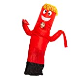 Spooktacular Creations Inflatable Costume Tube Dancer Wacky Waving Arm Flailing Halloween Costume Child Size (Red)