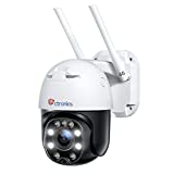 [5X Optical Zoom] 3G/4G LTE No WiFi Security Camera, 1080P Ctronics Outdoor Cellular Security Camera, PTZ 360, HD Night Vision, Human Detection & Auto Tracking, 2 Way Audio, IP66, SIM Card Included