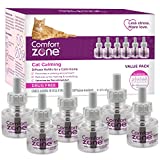 6 Refills | Comfort Zone Cat Calming Pheromone Diffuser Refills for a Calm Home | Veterinarian Recommended | De-Stress Your Cat and Reduce Spraying, Scratching, & Other Problematic Behaviors