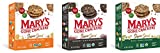 Mary's Gone Crackers Super Seed Organic Crackers 3 Flavor Variety Bundle: (1) Everything, (1) Seaweed & Black Sesame, and (1) Basil & Garlic, 5.5 Oz. Ea. (3 Boxes Total)