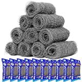 120Pcs Steel Wool 0000 Super Fine Disposable Steel Wool Soap Pads Kitchen Cleaning Pad, Extra Fine Steel Wool for Buffing, Polishing, and Removing Rust