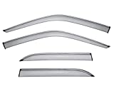 WellVisors Window Visors Wind Deflectors Compatible With Lexus 1995-2000 LS400 With Chrome Trim Rain Guards 3-847LX014