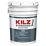 KILZ Standard White Flat Water-Based Acrylic Primer and Sealer 5 gal. - Case of: 1
