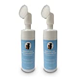 Dogscute 2 Pack Pet Paw Cleaner for Dogs & Cats, Waterless Pet Shampoo with Silicone Dog Brush, Dogs Cats Feet Paw Cleaner