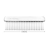 Chris Christensen NTS Staggered 1 1/4 Tooth Buttercomb - Pet Comb - Stainless Steel - Great Finishing Dog Comb - Removes Tangles and Knots Combs - For Grooming Thick and Double-Coated Breeds - 6" Spine #011