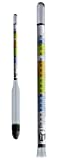 Hydrometer - Triple Scale Hydrometer for Home Brewing - Beer and Wine