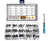 CO-RODE 450pcs M2 M2.5 M3 Laptop Computer Screws Kit Set for SSD IBM HP Dell Lenovo Samsung Sony Toshiba Gateway Acer Hard Drive SATA, (15-Size)