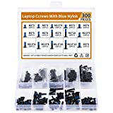 300pcs M2 M2.5 M3 Replacement Laptop Screws Kit w/Blue Nylok, Motherboard Screws for SSD Hard Drive Computer Fan Case Power Graphics, Repair Screws for Asus Acer Dell Lenovo HP Thinkpad Toshiba Laptop