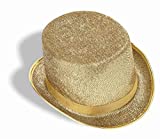 Forum Novelties Men's Adult Glitter Mesh Costume Hat, Gold, One Size